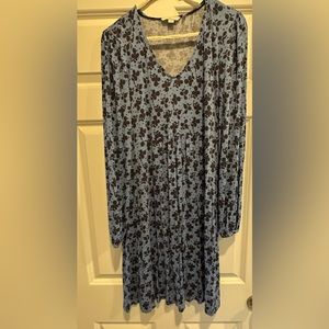 Boden floral longs sleeve dress